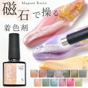 【新規様クーポン配布】【単品】 簡単 レジン 着色剤 マグネット ワンコート クルール 5g 全13色 ブラシ付 ■ ラメ 刷毛付き LED UV 着色料 着色...