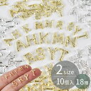 【8/10限定 全品P5倍】メタル ミニ イニシャル パーツ 2サイズ 全2色 10個入り ■ アルファベット レジン UV ネイル デコ 小 ネイルパーツ 貼り付けパーツ 封入パーツ 推し活 推し アクセサリー ピアス オシャレ ハンドメイド 手芸 手作り ■