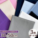 リバティプリント 国産 タナローン 無地 プレーン カットクロス セット 約30×50cm 3枚 ■ リバティ LIBERTY FABRICS リバティファブリ...