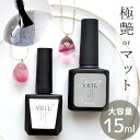 レジン コーティング液 SHINY VEIL 大容量 15ml ブラシ付 コーティング MYmama オリジナル ■ クリア マット シャイニーヴェール コーティング用レジン液 スーパーシャイニーコート コーティング剤 UV LED レジン液 トップコート myr ■