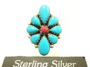 横浜最新 シルバー925SILVER銀♪魅惑のターコイズ風リング 18号 11〜12g メンズレディース 指輪9a