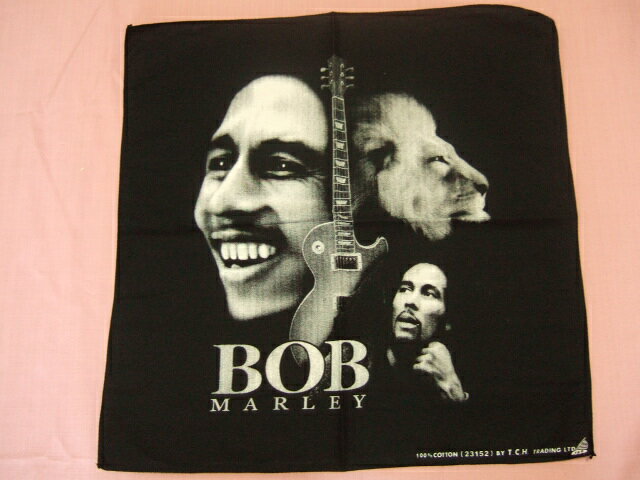 横浜最新 BOB MARLEY☆魅惑のバンダナ 黒 4点まで同梱送料180円ボブマリー85