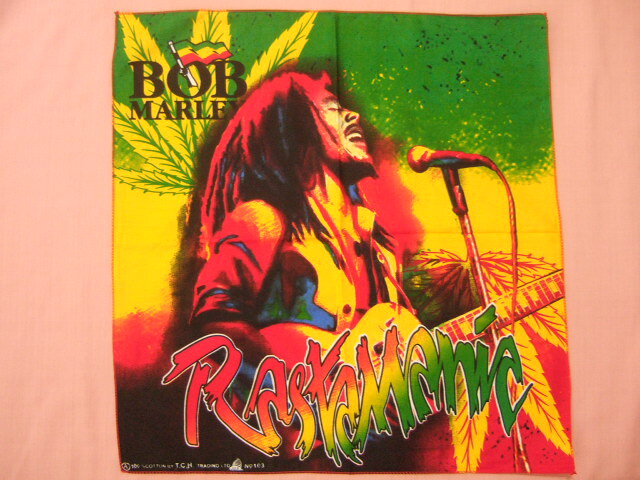 横浜最新 BOB MARLEY☆魅惑のバンダナRasta Manic 同梱4枚まで送料180円ボブマリー41