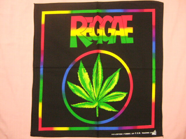 横浜最新 マリファナレゲー☆魅惑のバンダナ♪REGGAE 同梱4枚まで送料180円47