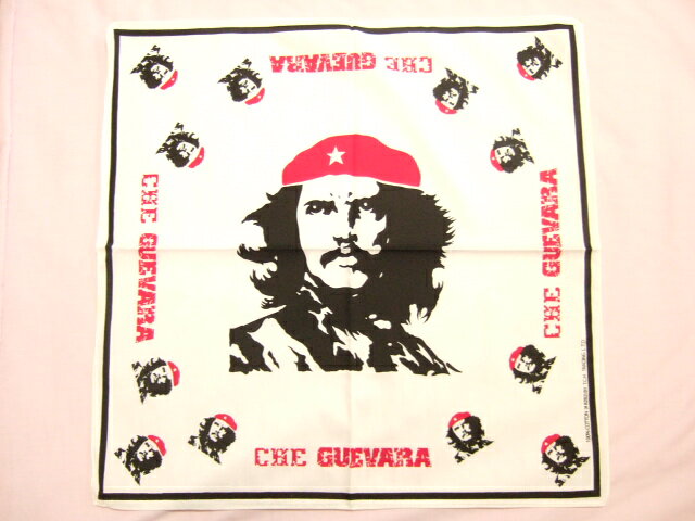 横浜最新 魅惑のCHE GUEVARA☆バンダナ ゲバラ 白 同梱4枚まで送料180円54