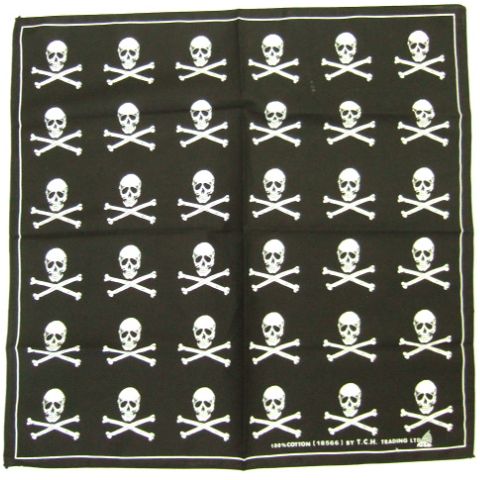 横浜最新 THEドクロ☆💀☆ 魅惑のバンダナ メンズレディース 4枚まで送料180円77