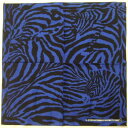 横浜最新 ゼブラ柄☆魅惑のバンダナ 青 zebra print blue メンズレディース 同梱4枚まで送料180円6