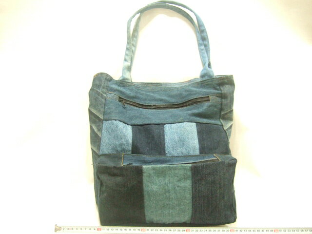 横浜最新魅惑のデニム肩掛けトートバ...