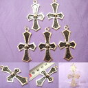 横浜最新 ペンダントクロスドクロ♪魅惑のスカール十字架 パーツ5個セット メンズレディース Cross守護魔除け 送料220円ネックレス アクセサリーパーツ部品...