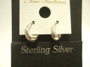横浜最新 シルバー925SILVER♪魅惑のリングタイプピアス 左右セット♪銀製品 10×4ミリ メンズレディース 送料無料イヤリング17