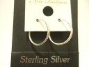 横浜最新 925SILVERリングピアス 左右セット♪銀製品 16×1ミリ 送料無料22*