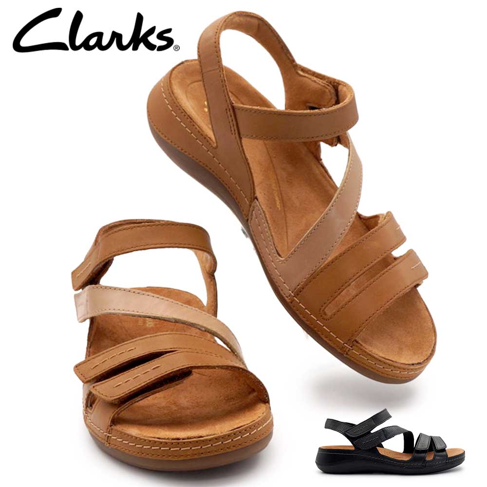 Rakuten - クラークス レディース サンダル レザー 本革 ローヒール セシリーミックス ストラップサンダル カジュアル きれいめ Clarks Cecily Mix 26春夏新作