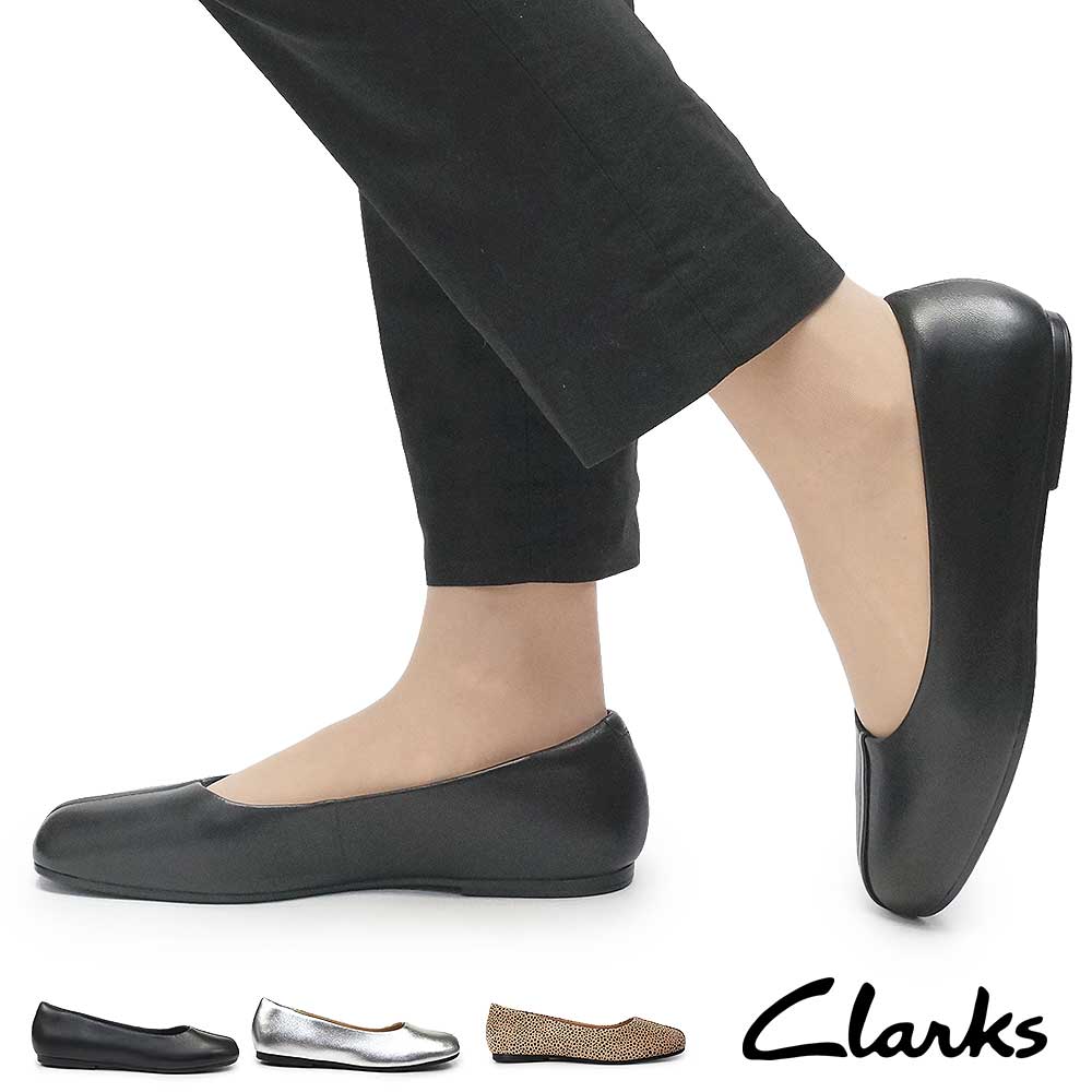 クラークス レディース リビアリリー バレエシューズ トレンド モダン レザー 本革 カジュアルシューズ ぺたんこ靴 Clarks Livia Lily 25秋冬新作
