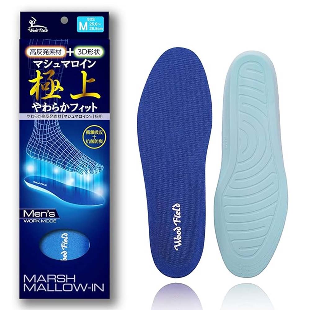 メンズ 中敷き インソール 疲れない 衝撃吸収 高反発 アーチサポート マシュマロイン スポーツ 機能性中敷き アクティカ 極上やわらかフィット メール便 Actika 木原産業株式会社