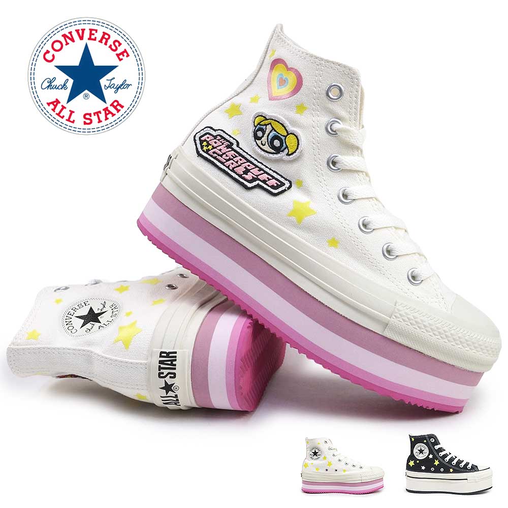コンバース レディース スニーカー オールスター チャンキーライン HI パワーパフ ガールズ CONVERSE ALL STAR CHUNKYLINE HI THE POWERPUFF GIRLS