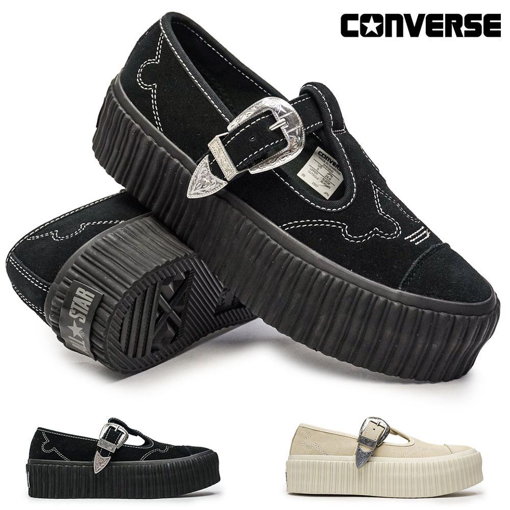 コンバース スニーカー オールスター リフテッド リブテープ Tストラップ WT OX ローカット 厚底 ガーリー レディース CONVERSE ALL STAR LIFTED RIBTAPE T-STRAP WT OX 25秋冬新作