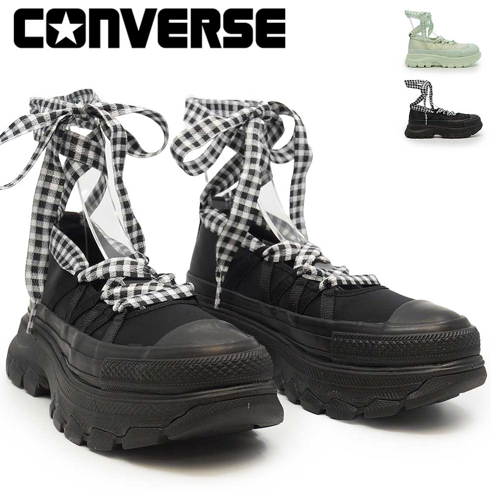 Rakuten - コンバース オールスター 厚底 スニーカー トレックウエーブ BL オックス レディース リボン CONVERSE ALL STAR TREKWAVE BL OX 26春夏新作