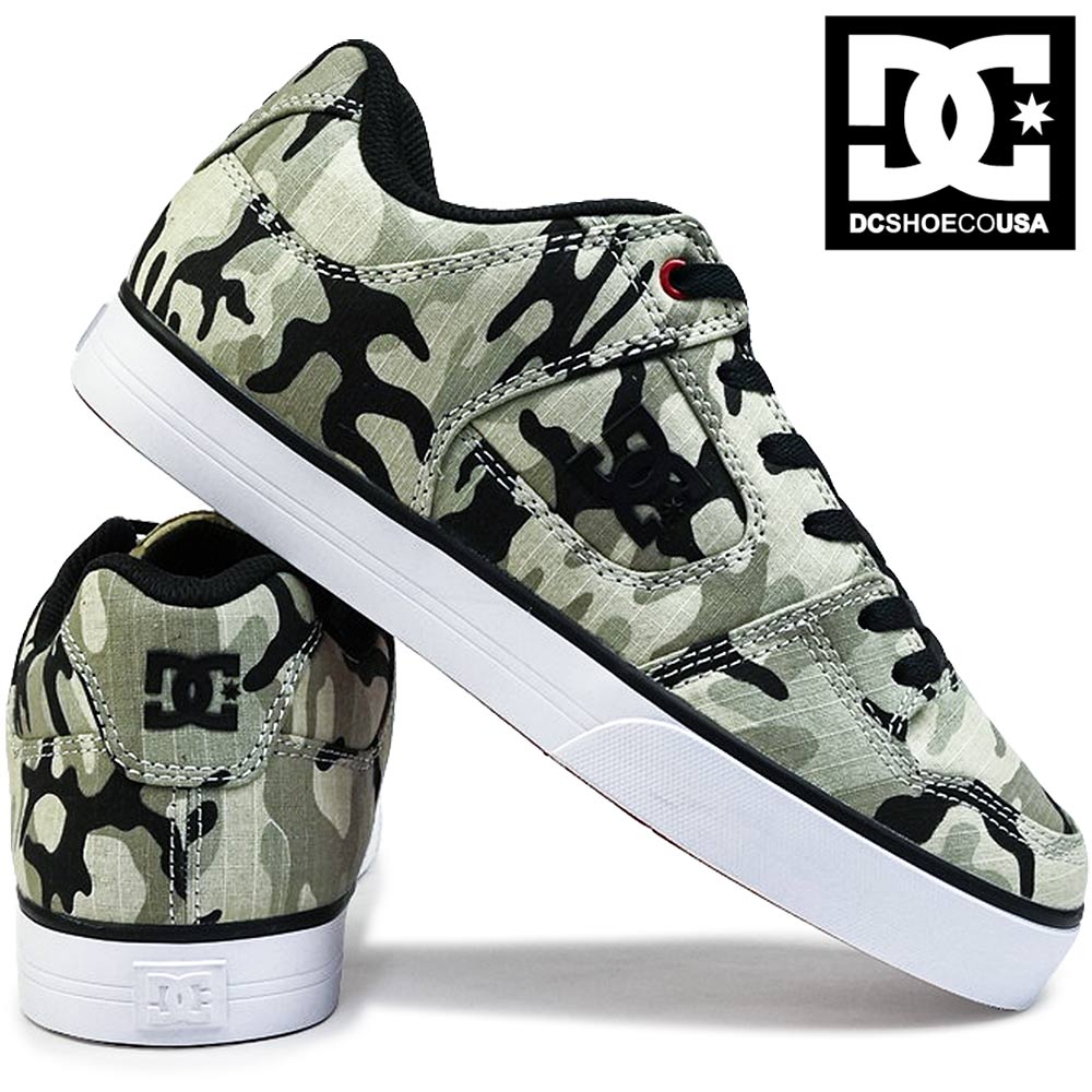 DC スニーカー メンズ レディース ピュア TX SE DM231027 ローカット カモフラージュ柄 DC SHOES PURE TX SE