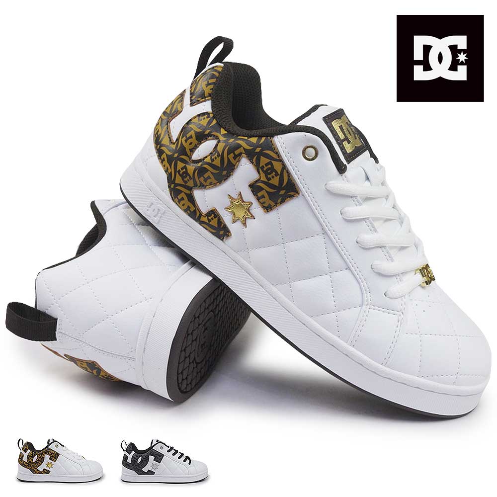 【最大100%ポイントバック抽選】DC shoes スニーカー ALLIANCE SE SN DM261301 メンズ レディース DCシューズ アライアンス キルティング ローカット ビッグロゴ ペア お揃い 定番 ディーシーシューズ 26春夏新作