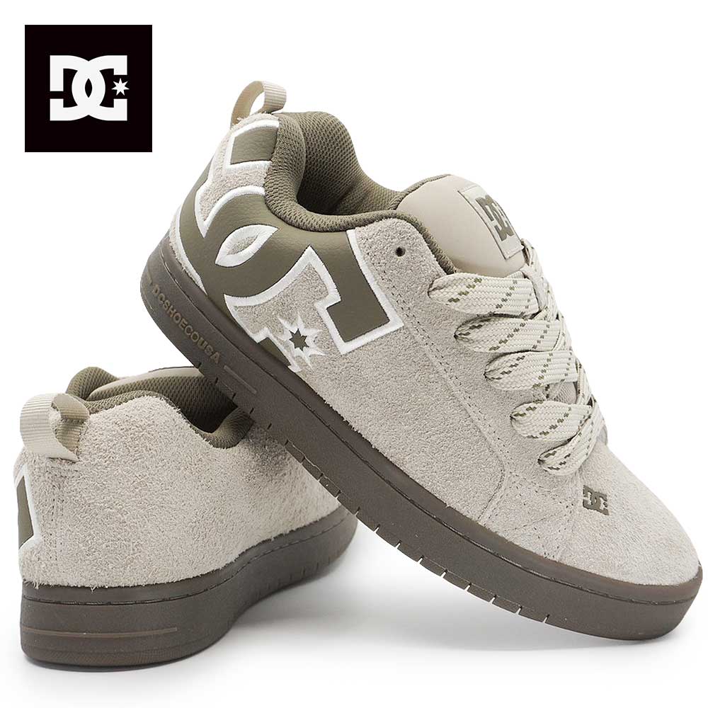 DC - DC shoes スニーカー メンズ COURT GRAFFIK SE DM262008 ビッグロゴ ヘアリースエード ディーシーシューズ dcシューズ ファット 90s 90年代 ストリートスタイル 26春夏新作