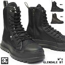 DC レディース ブーツ DW214602 GLENDALE BT ミドルブーツ 撥水 メンズライク レースアップ サイドジップ DC SHOES WS GLE...