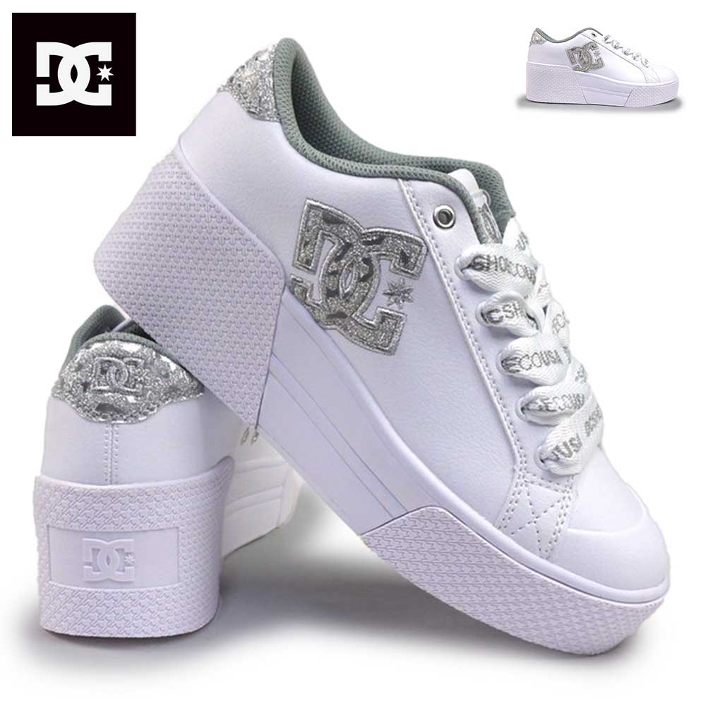 Rakuten - DC shoes スニーカー レディース CHELSEA LITE WEDGE SE DW261607 ホワイト 厚底 ディーシーシューズ DC SHOES 26春夏新作