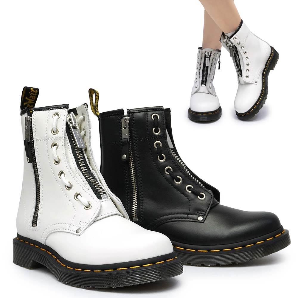 ドクターマーチン ドクターマーチン 1460 TWIN ZIP レディース 8ホールブーツ 2WAY ショート丈 Dr.MARTENS CORE 1460 TWIN ZIP