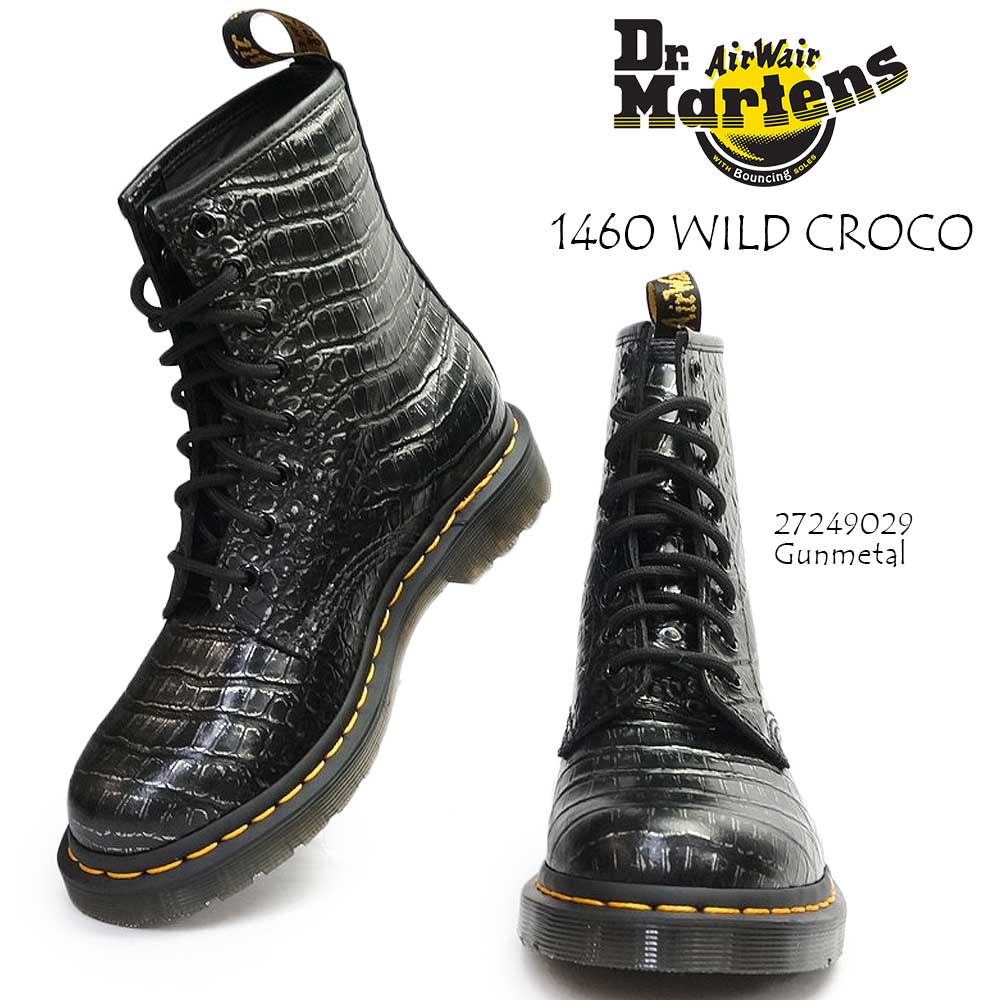 ɥޡ ǥ 1460 W 磻ɥܥ 8ۡ 쥶 졼å 硼ȥ֡ Dr.Martens CORE 1460 Wild Croco Emboss