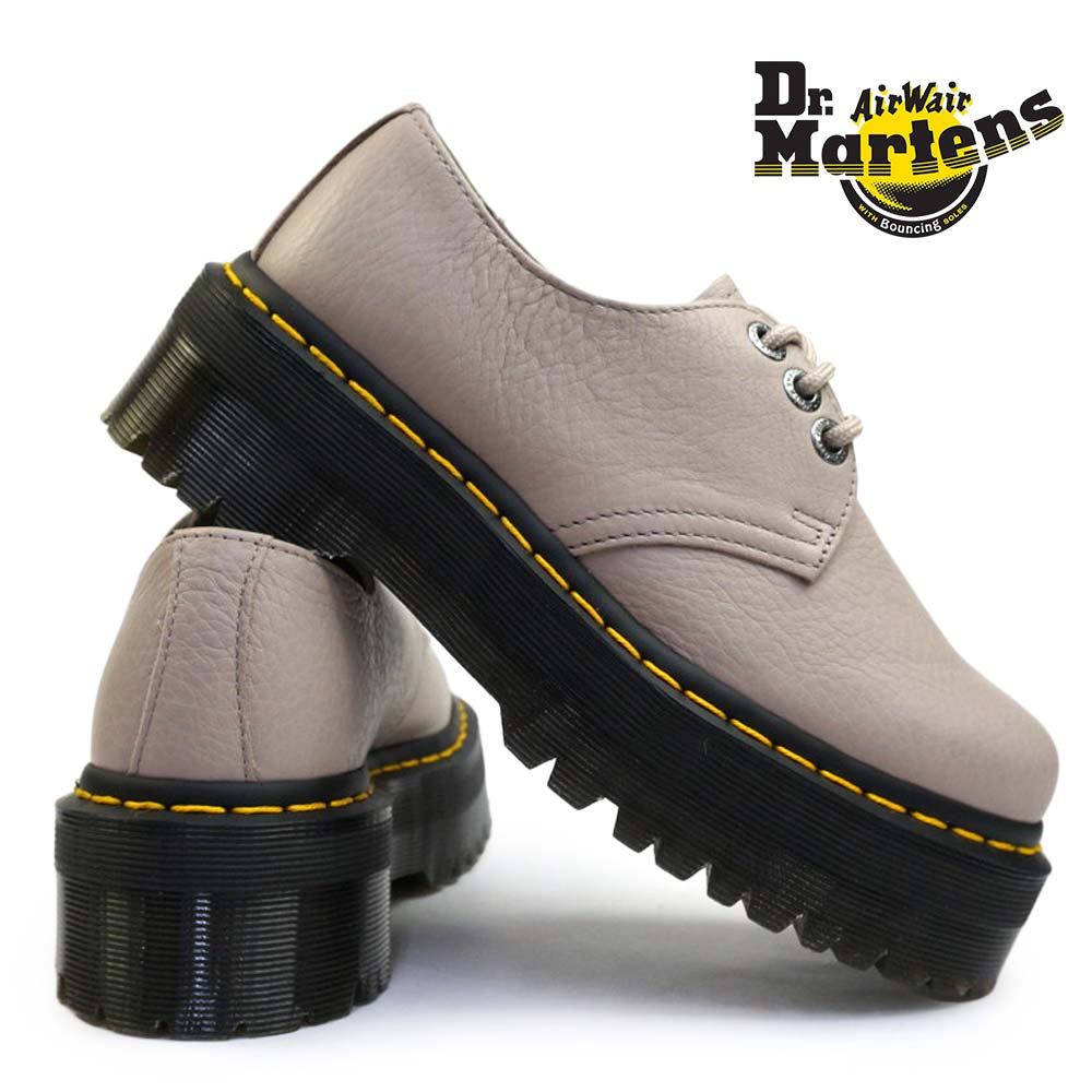 ドクターマーチン 厚底 1461 QUAD 2 レディース トープ 3ホールシューズ レザー 正規品 Dr.Martens Quad Retro 1461 QUAD ii 3EYE SHOE