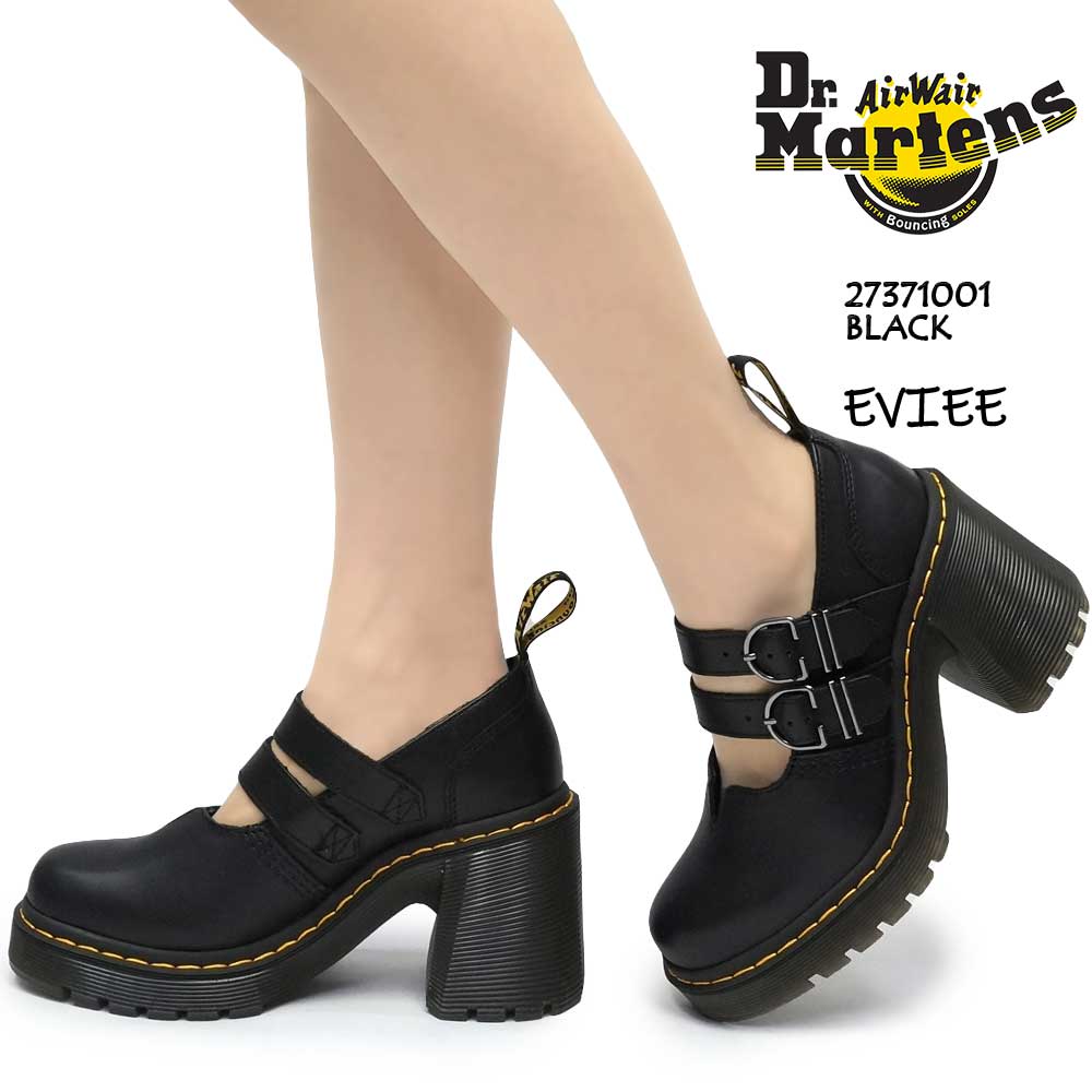 ドクターマーチン EVIEE チャンキーヒール メリージェーン 2本ベルト レディース レザーシューズ 厚底 Dr.Martens ARDERN EVIEE