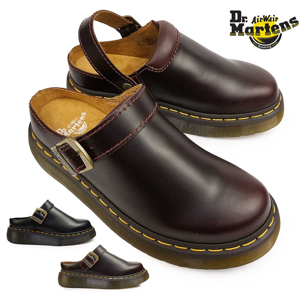 ドクターマーチン LAKETEN スライド サンダル レディース メンズ バックストラップ 2Way ミュール 厚底 正規品 本革 Dr.Martens LAKETEN