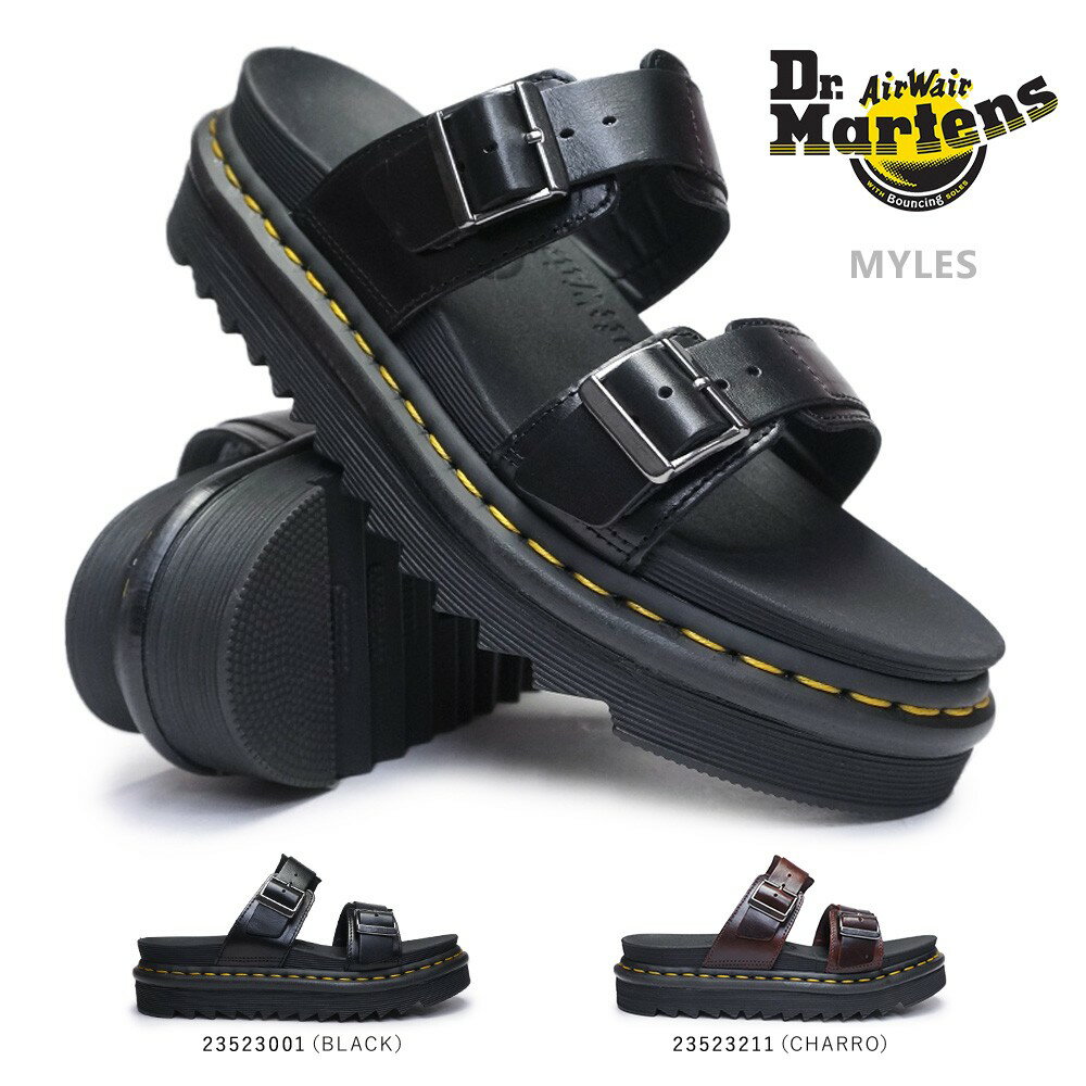 ドクターマーチン サンダル マイルス MYLES 23523001 23523211 メンズ レディース レザー 本革 厚底 Dr.Martens ZEBRILUS MYLES