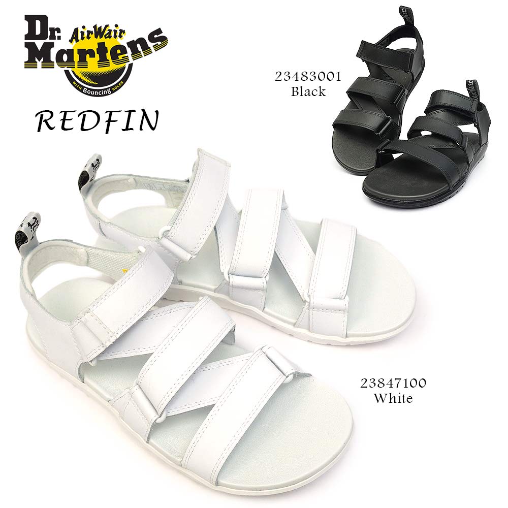 ドクターマーチンサンダルREDFINレッドフィンレディースストラップベルクロレザーDr.MARTENSBAYREDFINSANDALS
