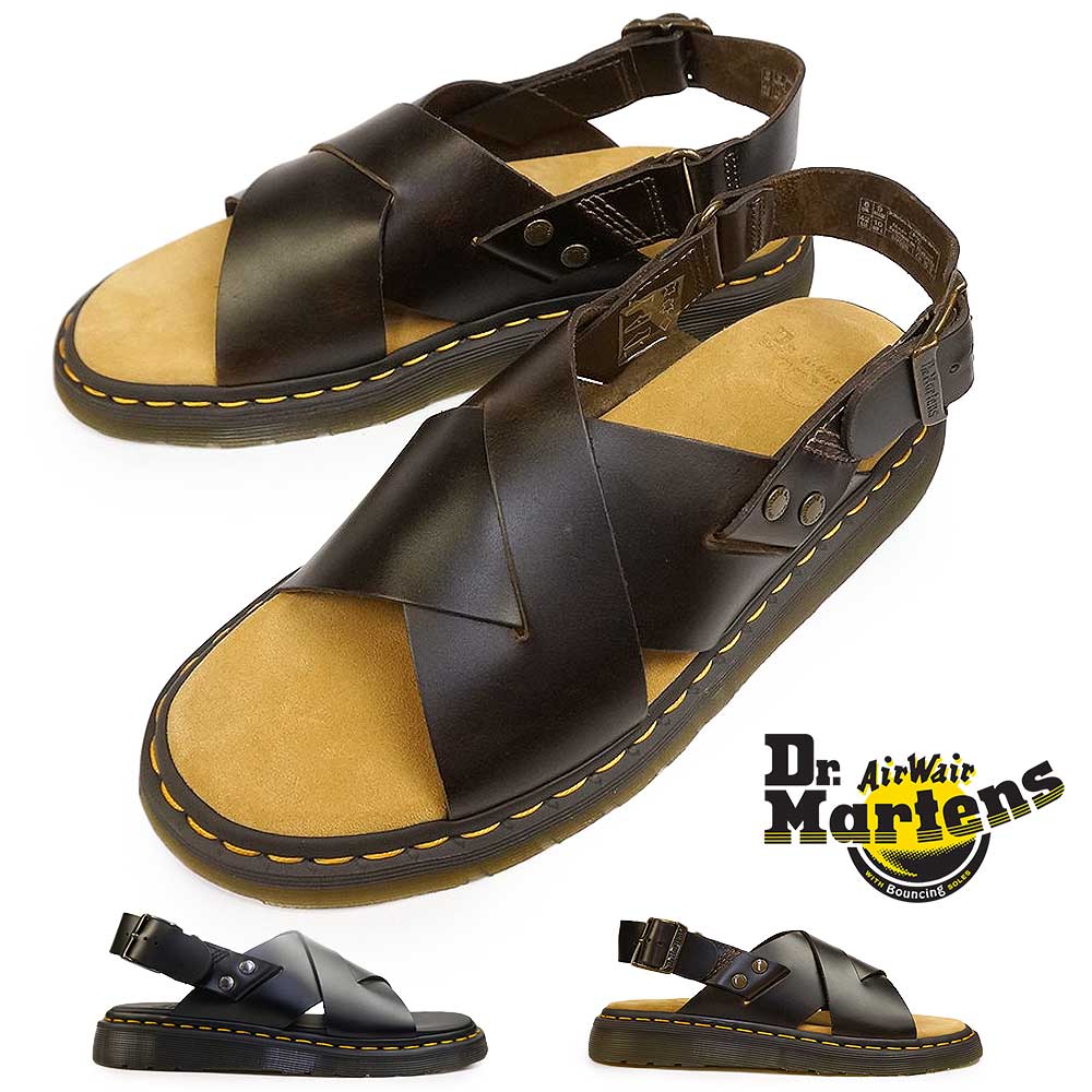 ドクターマーチン サンダル メンズ ZANE バッックストラップ レザー 本革 Dr.Martens ZANE