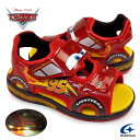 【期間限定クーポン9/11 1:59まで】ディズニー 光る靴 キッズ サンダル DN C1356 カーズ 子供サンダル マジック式 スニーカー キャラクター Disney Cars Moon Star