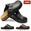 エドウィン メンズ サンダル EW9071 コンフォート 紳士 事務所履き 前かぶり スリッパ つっかけ EDWIN