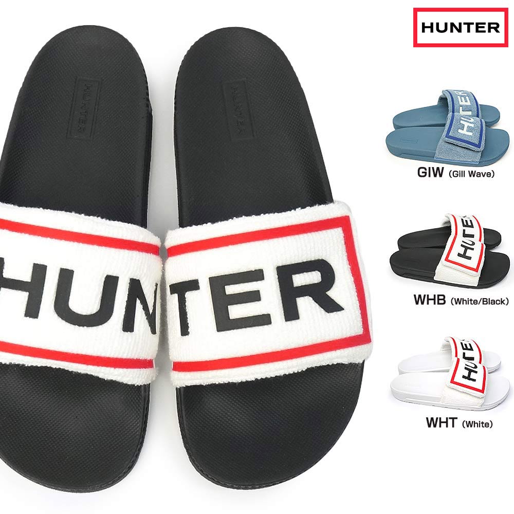 ハンター レディース WFD1035MAS オリジナル テリー タオル ロゴ サンダル 軽量 HUNTER WOMEN'S ORIGINAL TERRY TOWELL LOGO SANDAL