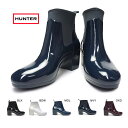 【おトクなGW！3%OFFクーポン】ハンター 長靴 WFP1012NRG ショートブーツ リファインド ミッド ヒール グロス レディース HUNTER WOMENS ORIGINAL REFINED MID HEEL GLOSS