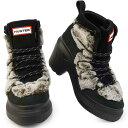 ハンター 防水 レディース ブーツ WFP1107LPR アンクル フォーファー ヒールブーツ 靴 耐水 HUNTER WOMENS ANKLE FAUXFER...