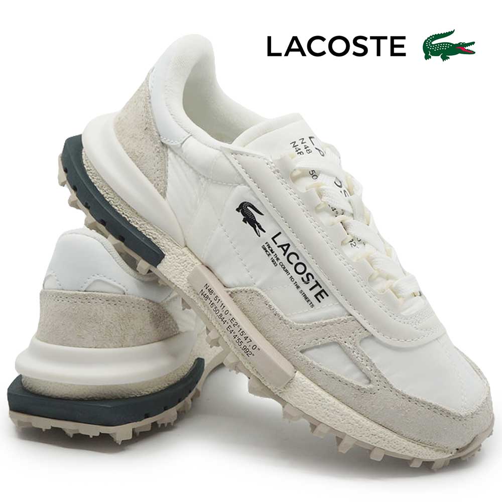 Rakuten - ラコステ スニーカー レディース ELITE ACTIVE 223 1 SFA 46SFA0008 エリートアクティブ 1R5 ホワイト グリーン ビンテージラン LACOSTE 26春夏新作