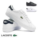 ラコステ スニーカー メンズ 靴 黒 白 レザースニーカー パワーコート GRPH 225 1 SMA 50SMA0152 LACOSTE POWERCOURT...