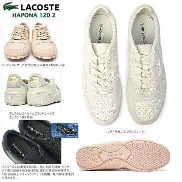 ラコステ スニーカー レディース ハポナ 120 2 CFA037L レザー スエード LACOSTE HAPONA