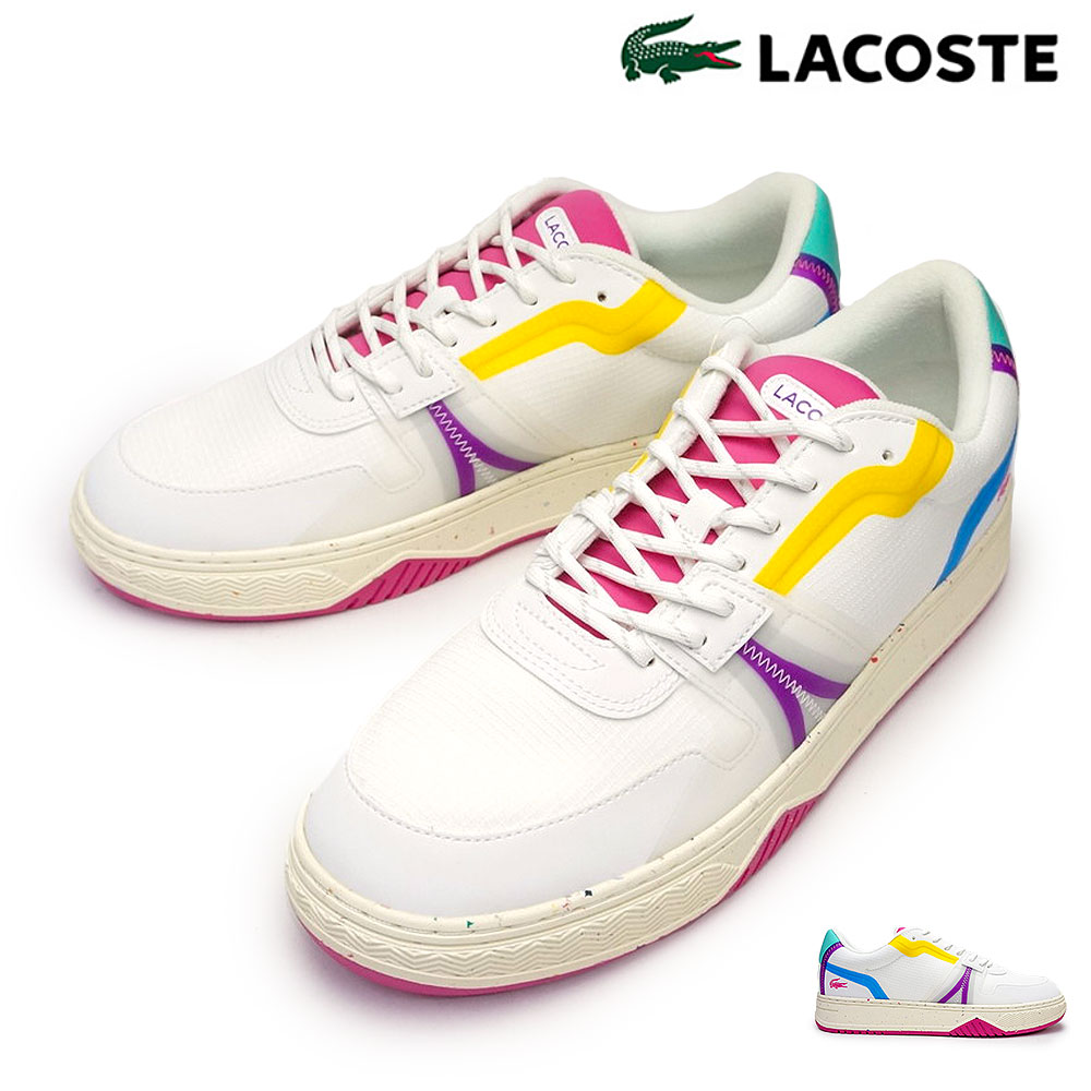 ラコステ レザースニーカー メンズ ラコステ メンズ スニーカー L001 ECO 2221 SMA SM01224 レザー コートシューズ ローカット 本革 LACOSTE L001 ECO 2221 SMA