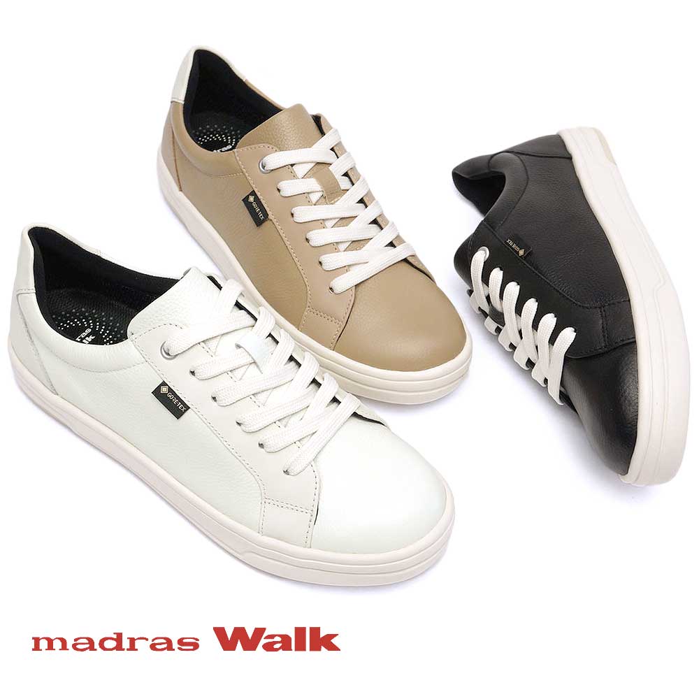 マドラスウォーク スニーカー 防水 レディース ゴアテックス MWL1022 レザー 本革 EEE 3E madras Walkのサムネイル