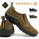 メレル メンズ 防水 ジャングルモック ゴアテックス スリップ オン 本革 ウォーキングシューズ MERRELL JUNGLE MOC GORE-TEX