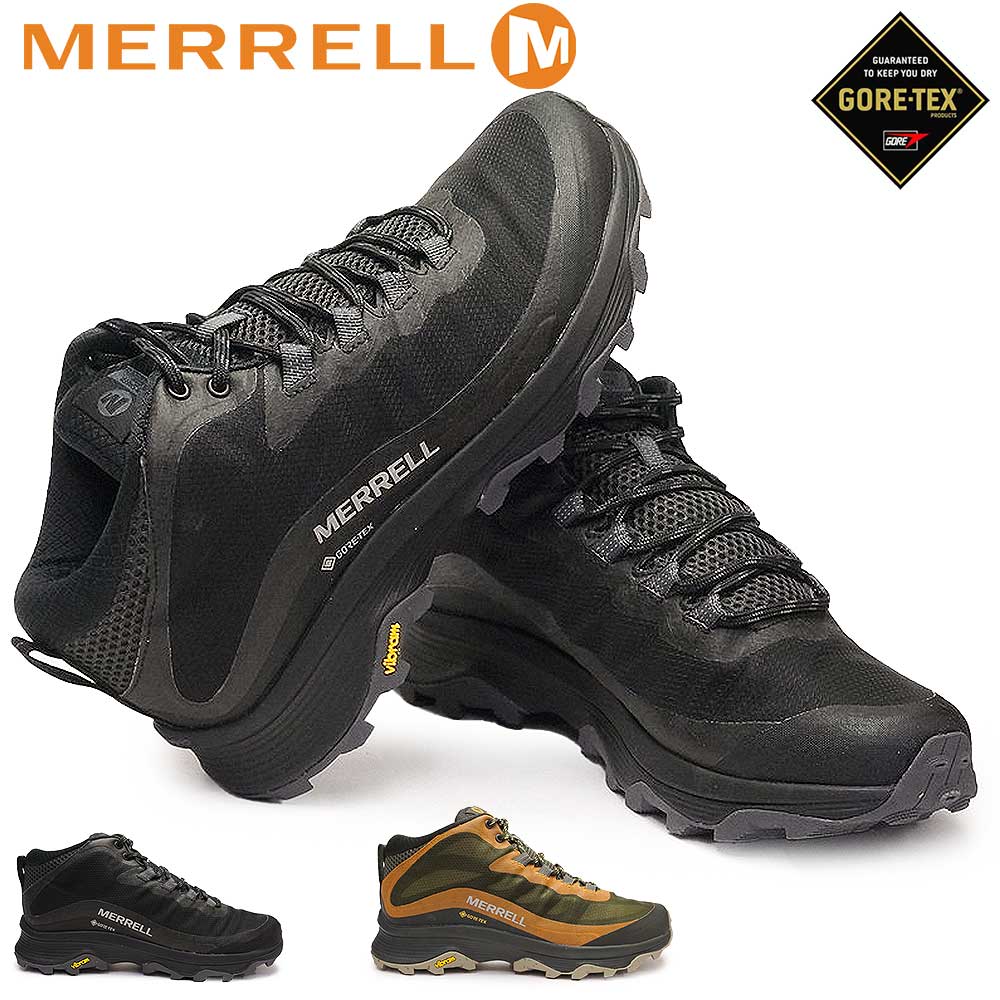 メレル メンズ 防水 スニーカー モアブ スピード ミッド ゴアテックス 全天候型 アウトドア ミッドカット MERRELL MOAB SPEED MID GORE-TEX