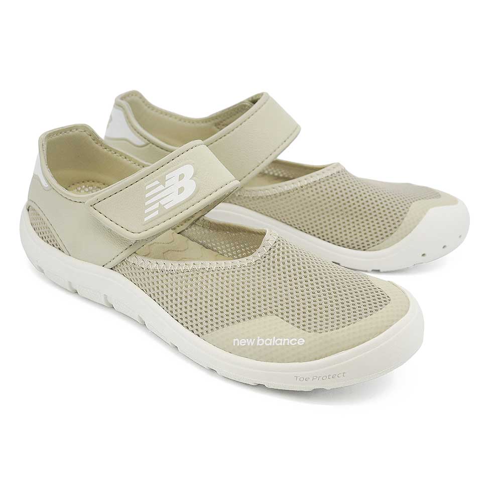 Rakuten - ニューバランス キッズ サンダル Y208 3V1 ベージュ ジュニア メッシュ マジックテープ スポーツサンダル new balance 208 Hook and Loop 26春夏新作