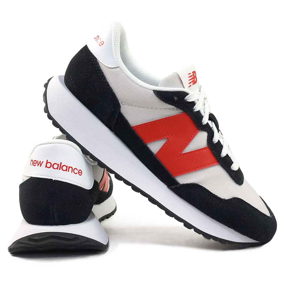 Rakuten - ニューバランス メンズ スニーカー MS237 レディース ユニセックス クラシック レトロ MCR 黒 白 赤 D幅 new balance