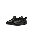 ナイキ キッズ スニーカー コート ボロー LOW リクラフト PS DV5457-002 ブラック NIKE COURT BOROUGH LOW RECRAF...