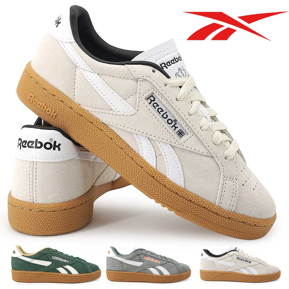 リーボック スニーカー クラブシー グラウンズ UK メンズ レディース スエード レトロスニーカー 天然皮革 Reebok CLUB C GROUNDS UK 26春夏新作